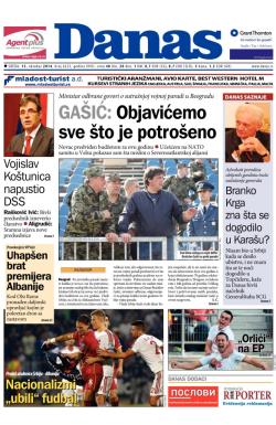 Danas - broj 6225, 15. okt 2014.