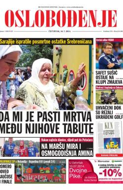 Oslobođenje - broj 24.282, 10. jul 2014.