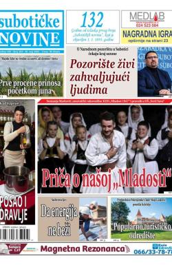 Nove Subotičke novine - broj 424, 30. maj 2025.