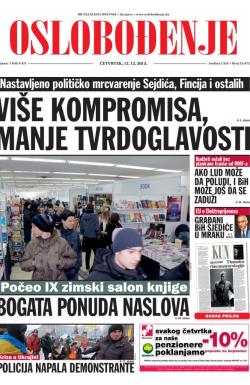 Oslobođenje - broj 24.072, 12. dec 2013.