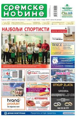 Sremske Novine - broj 3236, 8. mar 2023.