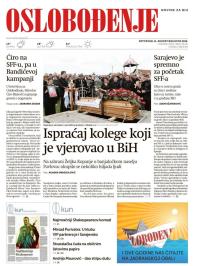 Oslobođenje - broj 25041, 11. avg 2016.