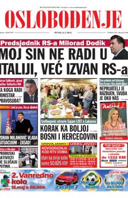 Oslobođenje - broj 24.220, 9. maj 2014.