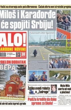 Alo - broj 4122, 19. avg 2019.