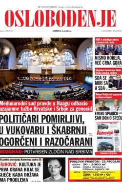 Oslobođenje - broj 24.491, 4. feb 2015.
