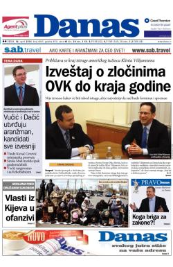 Danas - broj 6043, 16. apr 2014.