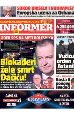 Informer - broj 4218, 27. feb 2026.