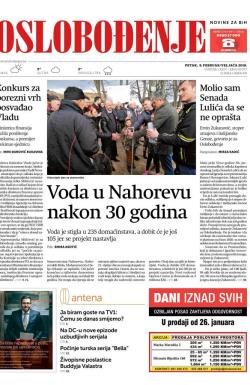 Oslobođenje - broj 25577, 9. feb 2018.