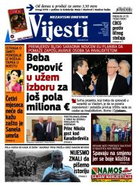 Vijesti - broj 6219, 20. jul 2015.