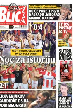 Blic - broj 7374, 25. avg 2017.