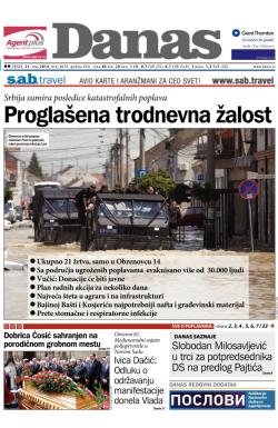 Danas - broj 6078, 21. maj 2014.