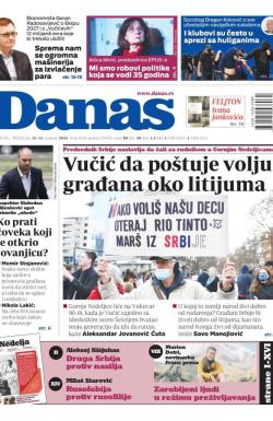 Danas - broj 9378, 12. avg 2023.