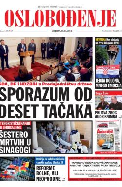 Oslobođenje - broj 24.414, 19. nov 2014.