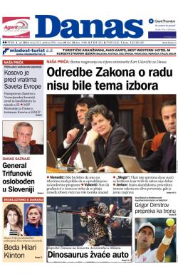 Danas - broj 6122, 4. jul 2014.