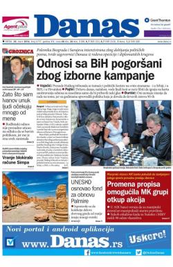 Danas - broj 6757, 30. mar 2016.