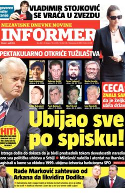 Informer - broj 581, 1. apr 2014.