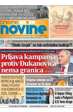 Dnevne novine - broj 2748, 3. avg 2020.