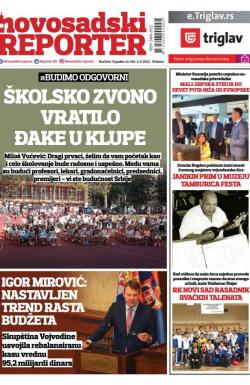 Novosadski reporter - broj 394, 2. sep 2022.