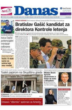 Danas - broj 6800, 12. maj 2016.