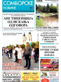 Somborske novine - broj 3179, 29. maj 2015.