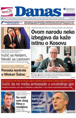 Danas - broj 6638, 2. dec 2015.