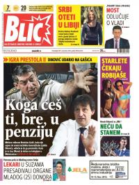 Blic - broj 6732, 9. nov 2015.