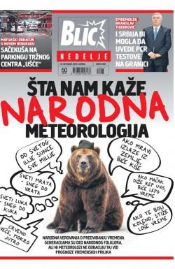 Blic - broj 8493, 18. okt 2020.