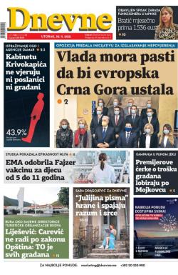 Dnevne novine - broj 3163, 30. nov 2021.