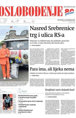 Oslobođenje - broj 27342, 6. jul 2023.