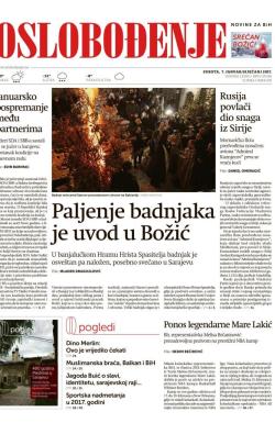 Oslobođenje - broj 25186, 7. jan 2017.