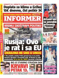 Informer - broj 3061, 14. maj 2022.