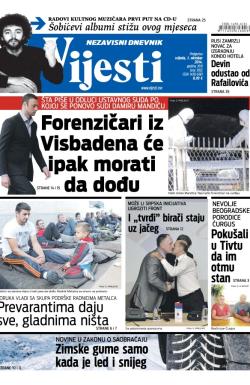 Vijesti - broj 5932, 1. okt 2014.