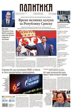 Politika - broj 39955, 27. feb 2025.