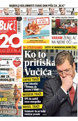 Blic - broj 6985, 25. jul 2016.
