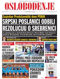 Oslobođenje - broj 24.618, 11. jun 2015.