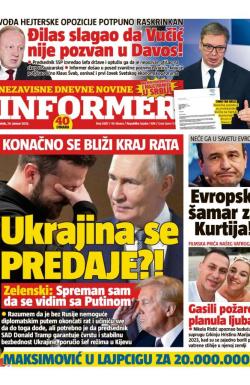 Informer - broj 3887, 24. jan 2025.