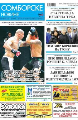 Somborske novine - broj 3220, 11. mar 2016.