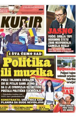 Kurir - broj 2958, 16. maj 2022.