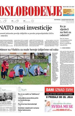 Oslobođenje - broj 25391, 3. avg 2017.