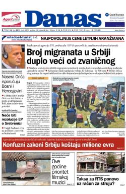 Danas - broj 6479, 26. jun 2015.