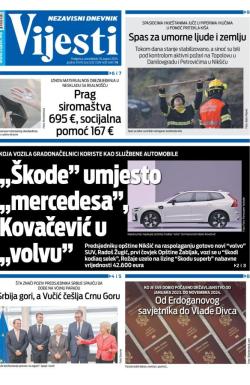 Vijesti - broj 9805, 18. avg 2025.