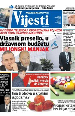 Vijesti - broj 6537, 7. jun 2016.