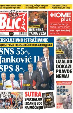 Blic - broj 7257, 28. apr 2017.