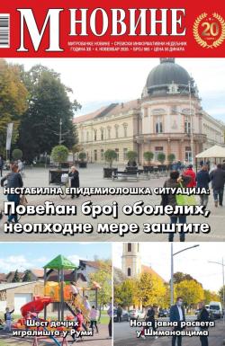 M Novine, Sr. Mitrovica - broj 985, 4. nov 2020.