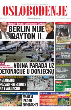 Oslobođenje - broj 24.328, 25. avg 2014.