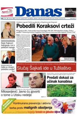Danas - broj 6353, 20. feb 2015.