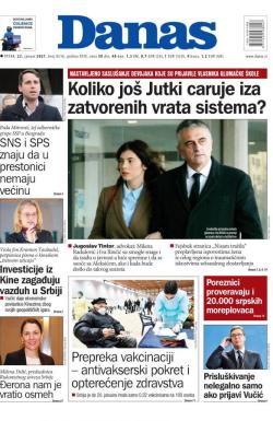 Danas - broj 8516, 22. jan 2021.