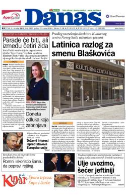 Danas - broj 5485, 5. okt 2012.