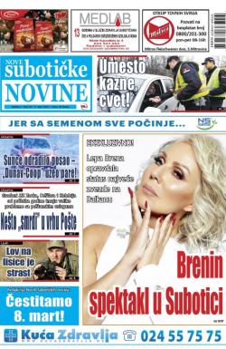 Nove Subotičke novine - broj 61, 9. mar 2018.