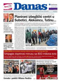 Danas - broj 6707, 9. feb 2016.